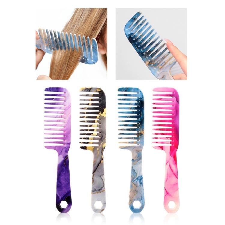 Wide Tooth Comb Detangler Hair Comb Printed Hair Styling Comb Curly Comb Hair Brush Comb Hairdressing Combs