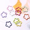 DIY Colorful Five-Pointed Star Embossed Open Jump Ring for Earring Making