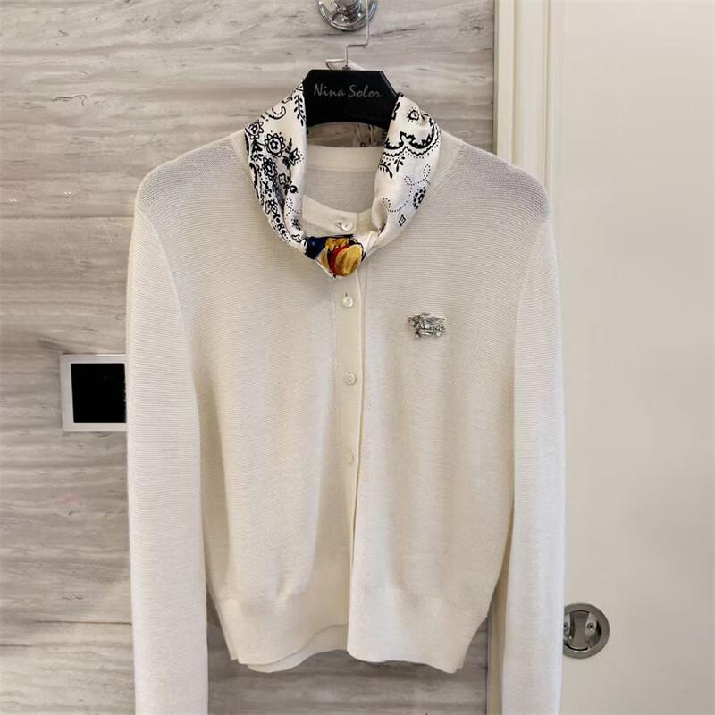 NINA SOLOR Jacquard Mulberry Silk Square Scarf