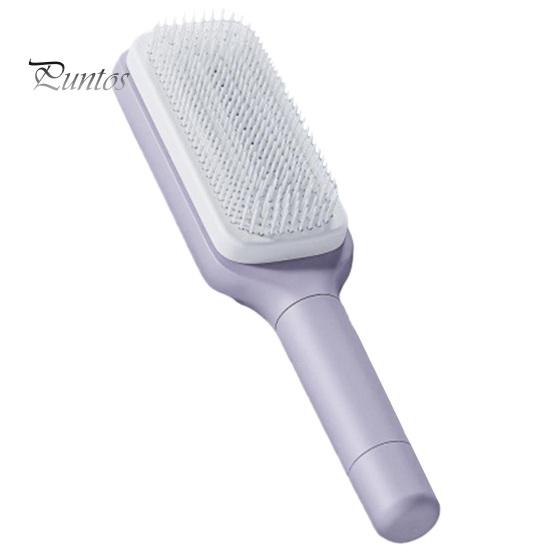 

Щетка для распутывания волос, выдвижная мягкая щетина, вращающаяся ручка, массаж головы для женщин и девочек, влажная сухая длинная вьющаяся пушистая расческа для укладки волос фиолетовый