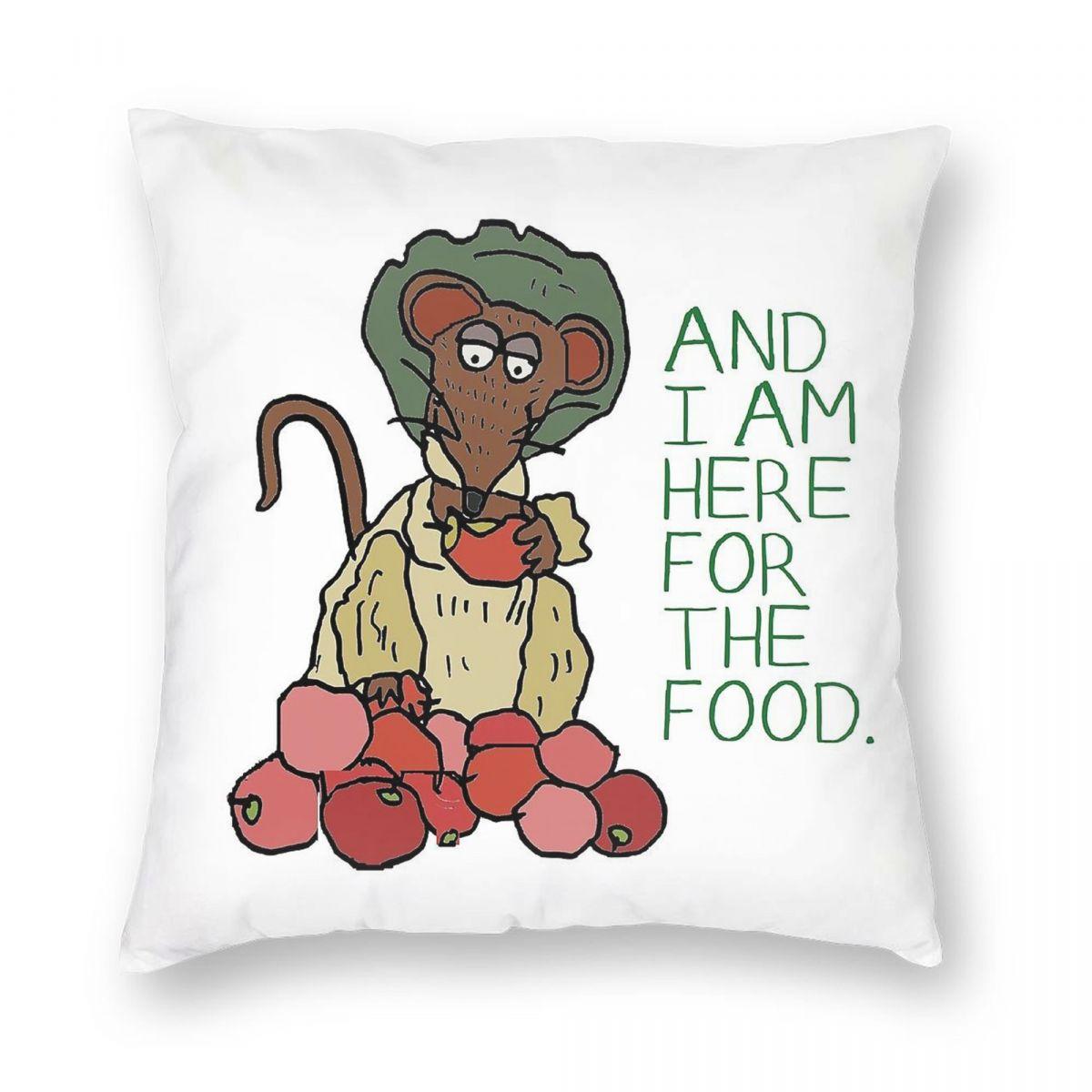 Muppet Christmas Carol Rizzo Square Pillowcase Polyester Linen Velvet Pattern Zip Decorative Pillow Case Sofa Cushion Cover 30x30cm