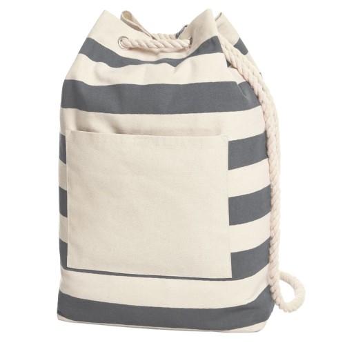 Halfar Contrast Striped Beach Drawstring Bag