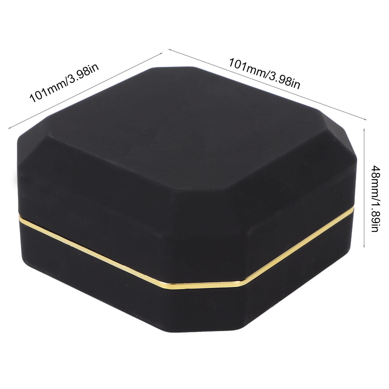 

Exquisite Bracelet Gift Box Portable Jewelry Storage Display Case with Light for Marriage Proposal