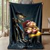 Soft Flannel Blanket Lightweight Cozy Bedroom Living Room CoverCourage the Cowardly Dog