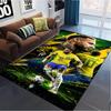 Neymar Jr Brasil Teppich für Wohnzimmer Schlafzimmer Zuhause Sofadekoration, Spielteppich für Kinder Rutschfeste Fußmatte