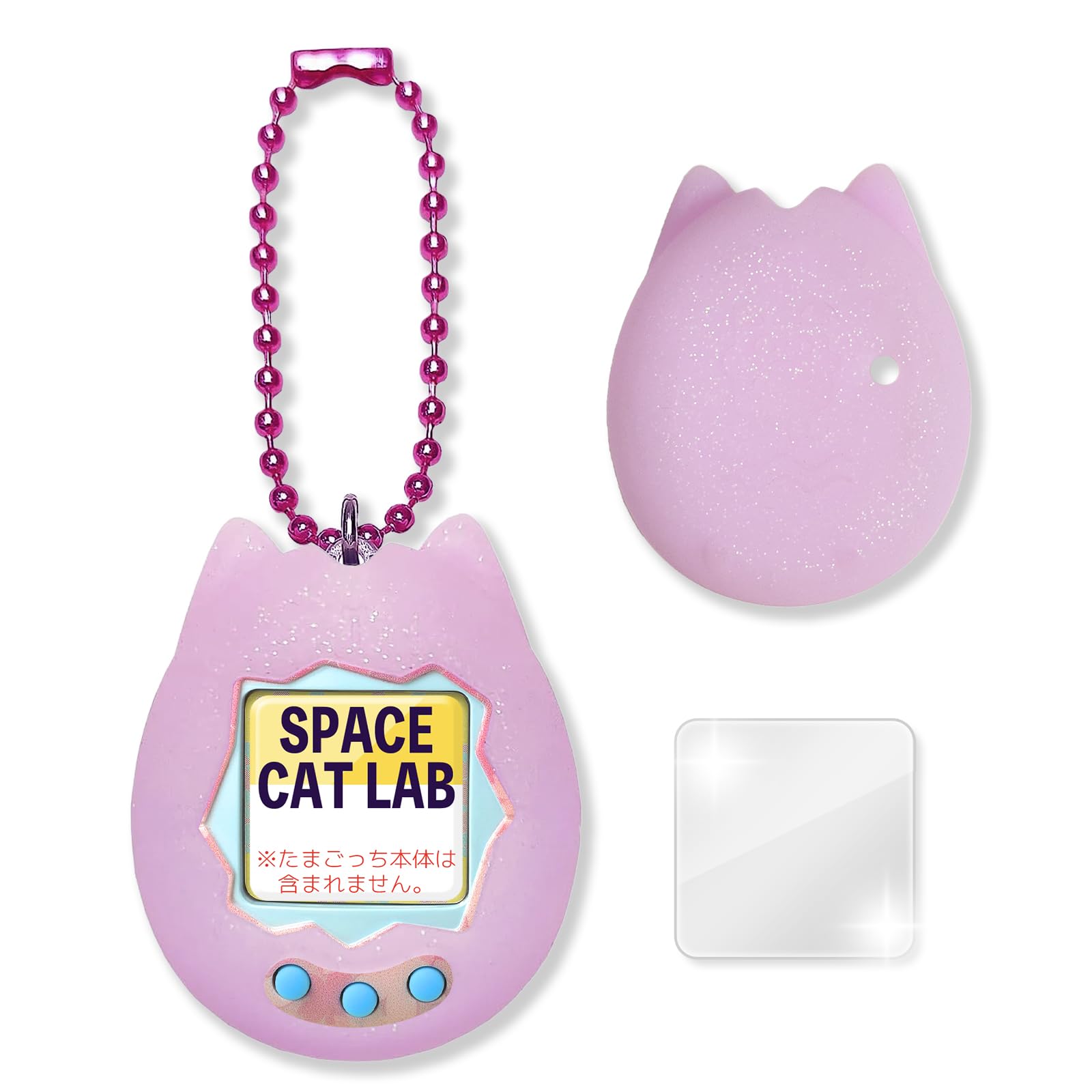 

SCLAB Оригінальний Силіконовий Чохол для Тамагочі у Формі Кота Перламутрово-Фіолетовий Захисний Чохол для Тамагочі РК-Оболонка Гра з Домашнім Улюбленцем Кіт Віртуальний Домашній Улюбленець Чохол / рожевий