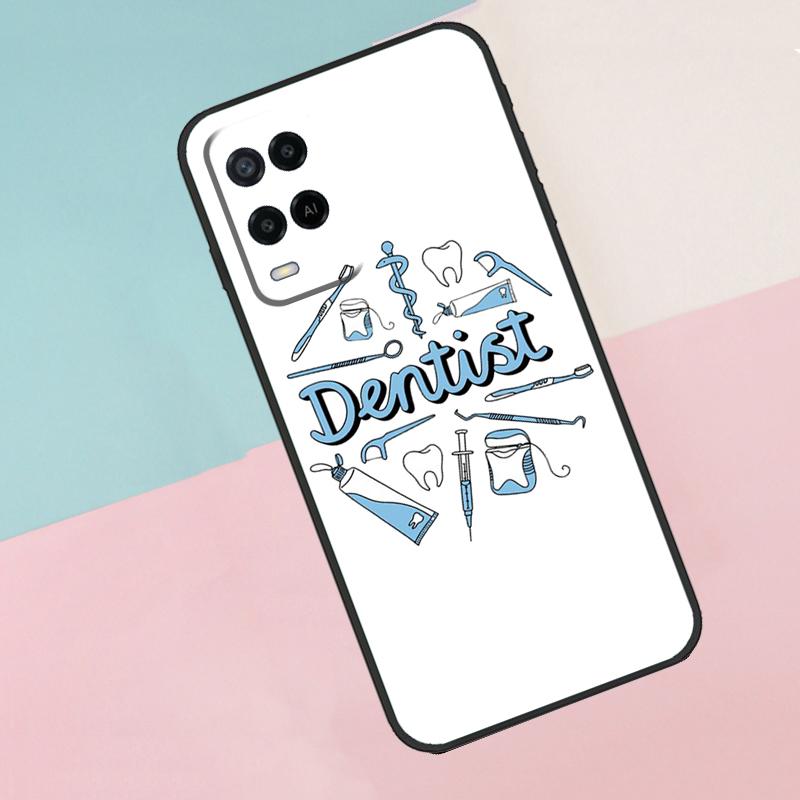 Cute Tooth Dentist For Oppo A40 A60 A80 A18 A38 A58 A78 A98 A79 A16 A76 A96 A15 A74 A94 A54 A77 A17 Phone Case