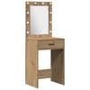 Makeup Table 2 pcs Brown 50 x 41 x 135 cm Engineered Wood