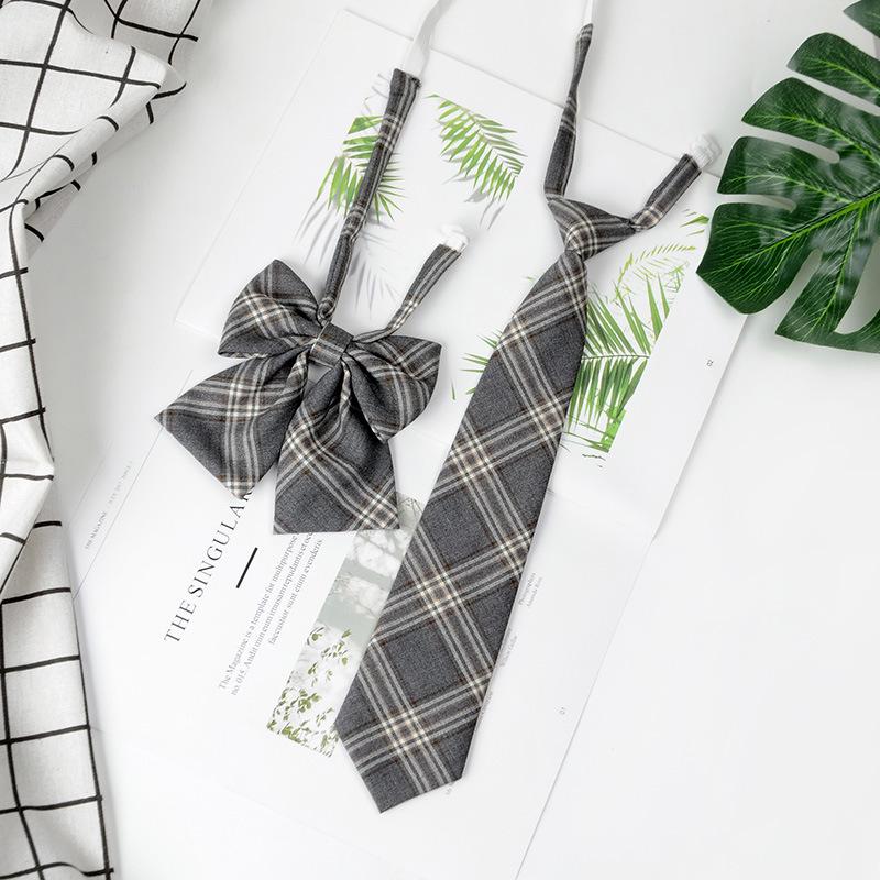 JK Women's Brown Retro Japanese School-Style Bow Tie