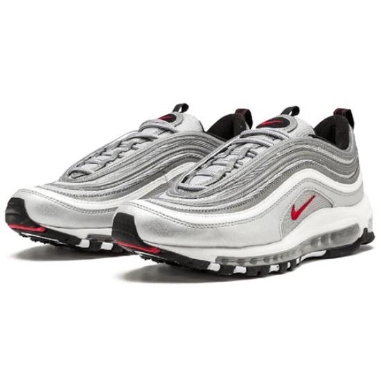 

Nike Air Max 97 OG Silver Bullet Белый 884421-001 Мужской размер EU 46 серебряный