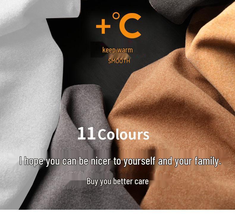 Men's German Fleece Double-Sided Warm Turtleneck Shirt - Versatile Long-Sleeved Top for Autumn and Winter