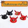 Adjustable Halloween Pet Hat Pumpkin Cat Cosplay Hat Cat Headwear Dog Dress Up Cap  Halloween Decor
