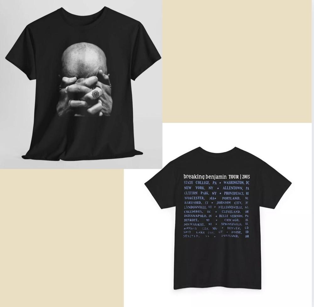 Y2K BREAKING BENJAMIN We Are Not Alone 2005 Tour T-Shirt Double-Sided Adult