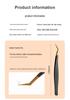 Stainless Steel Black Gold Feather Dolphin Tweezers for Beauty and Manicure