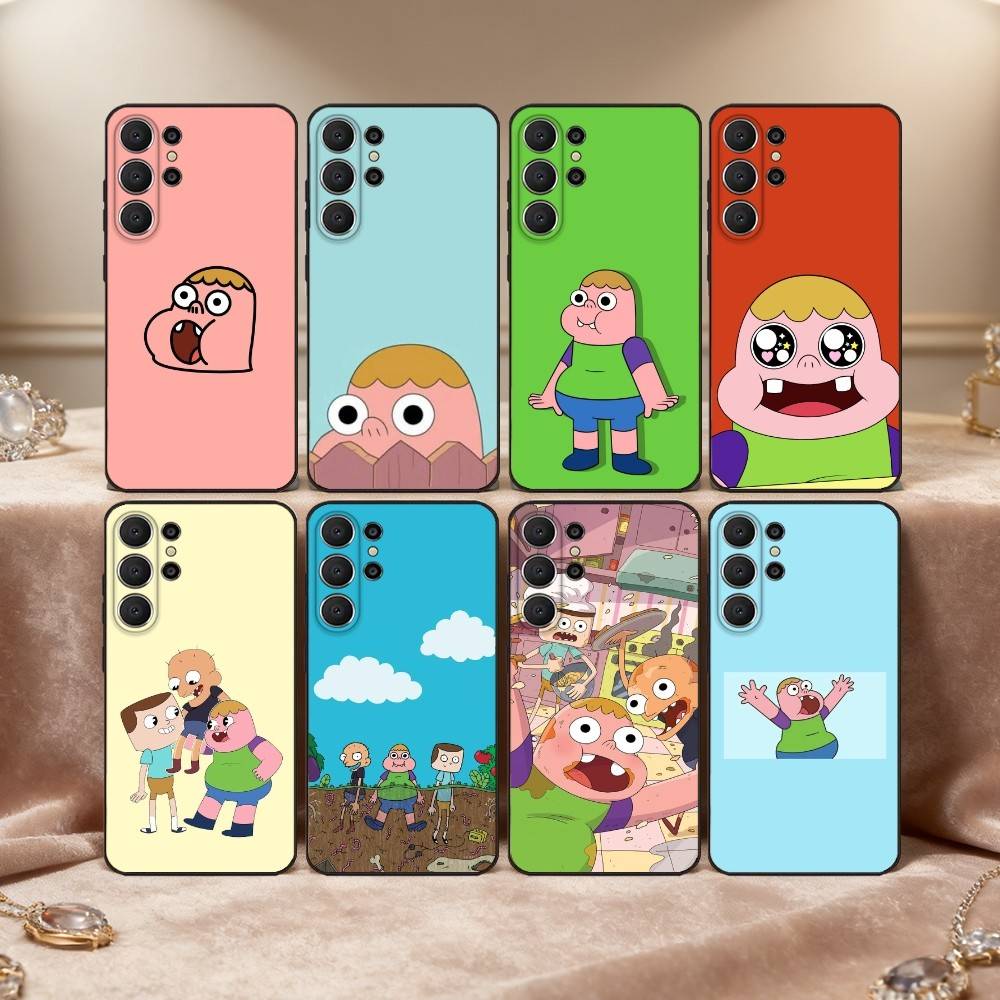 S-Sassy Cartoon C-Clarences Handyhülle Für Samsung S26,S25,S24,S21,S22,S23,S30,Ultra,S20,FE,Lite,10,9,Schwarze Hülle