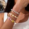 Boho Blumen Perlenarmbänder Set Mit Kunstperlen Und Buchstaben Anhängern Für Reise Geschenk