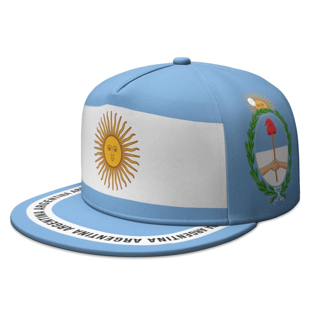 Argentinien Kostenlos Benutzerdefinierter Name Nummer Logo Flacher Schirmmütze Reise Land Fitnessstudios Ar Flaggen Spanisch Argentinische Nation Foto Hip-Hop Mütze