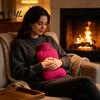 Home Use Hot Water Bag 2000ML Bottle with Knit Cover, Leakproof Rubber Menstrual Cramp Relief for Pain Relief, Winter Warm Neck, Shoulder Back