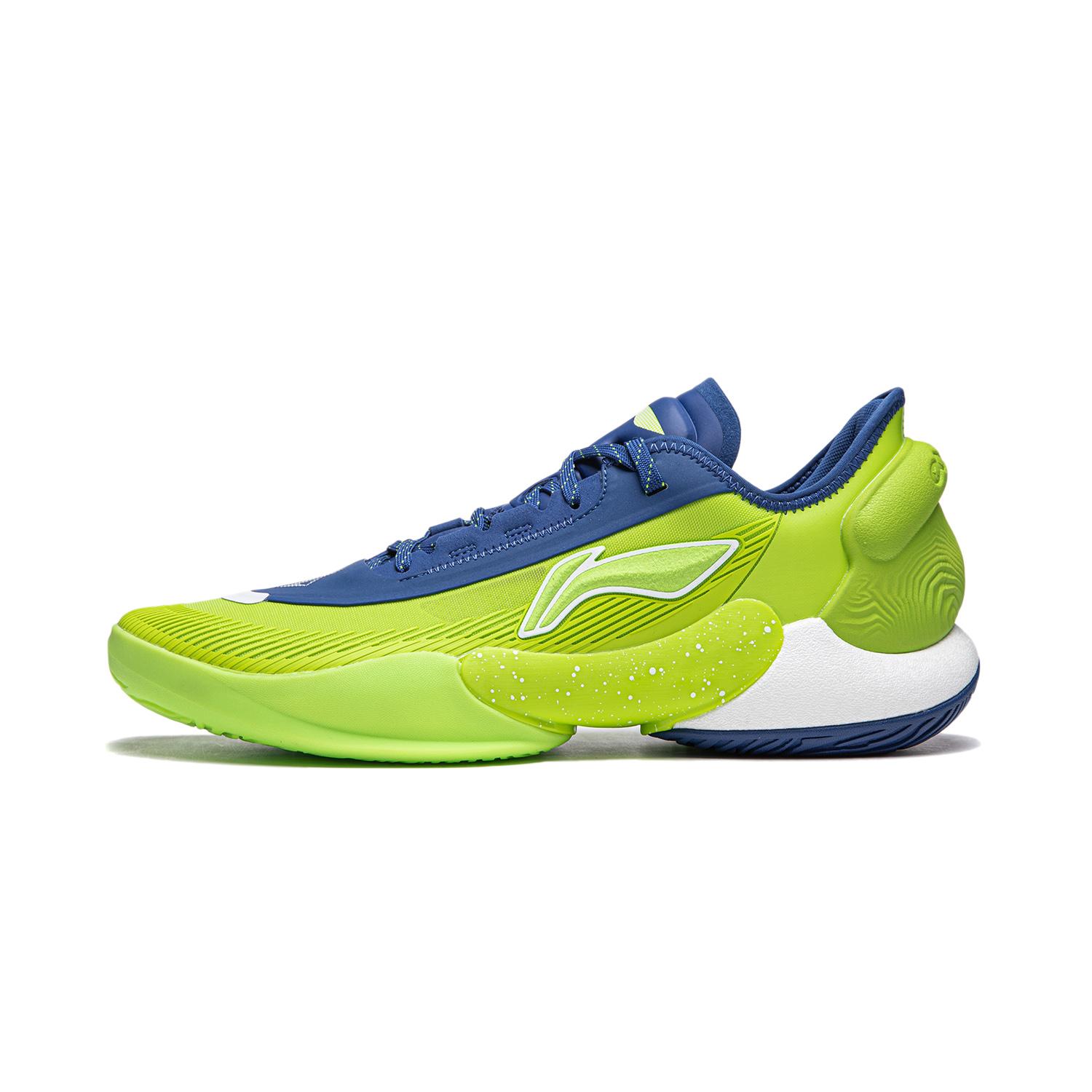 

new LINING Yushuai 18 V2 Basketball Shoes Men s Low top Blue Green 41