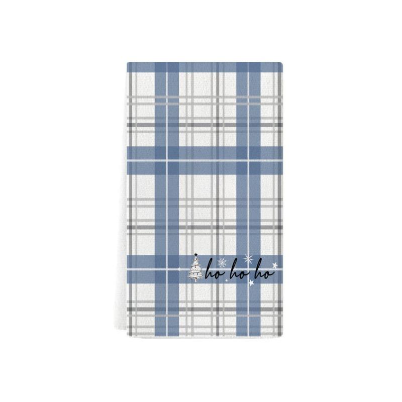 Hand Towels Christmas Printed Kitchen Towels Absorbent Microfiber Dishwashing TowelsGift Tea Towels