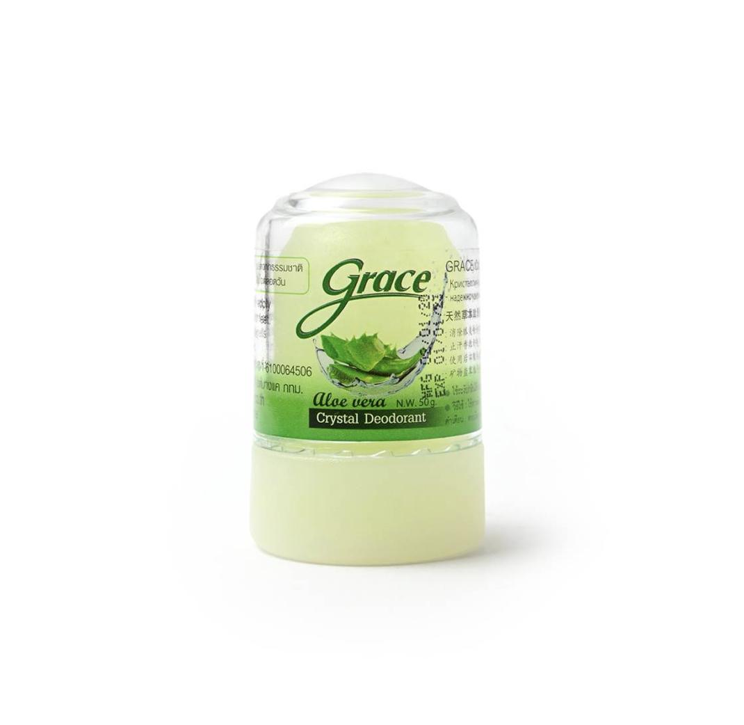

Тайський дезодорант Novolife Miner Crystal Grace Aloe Vera Green 70 г 70 g