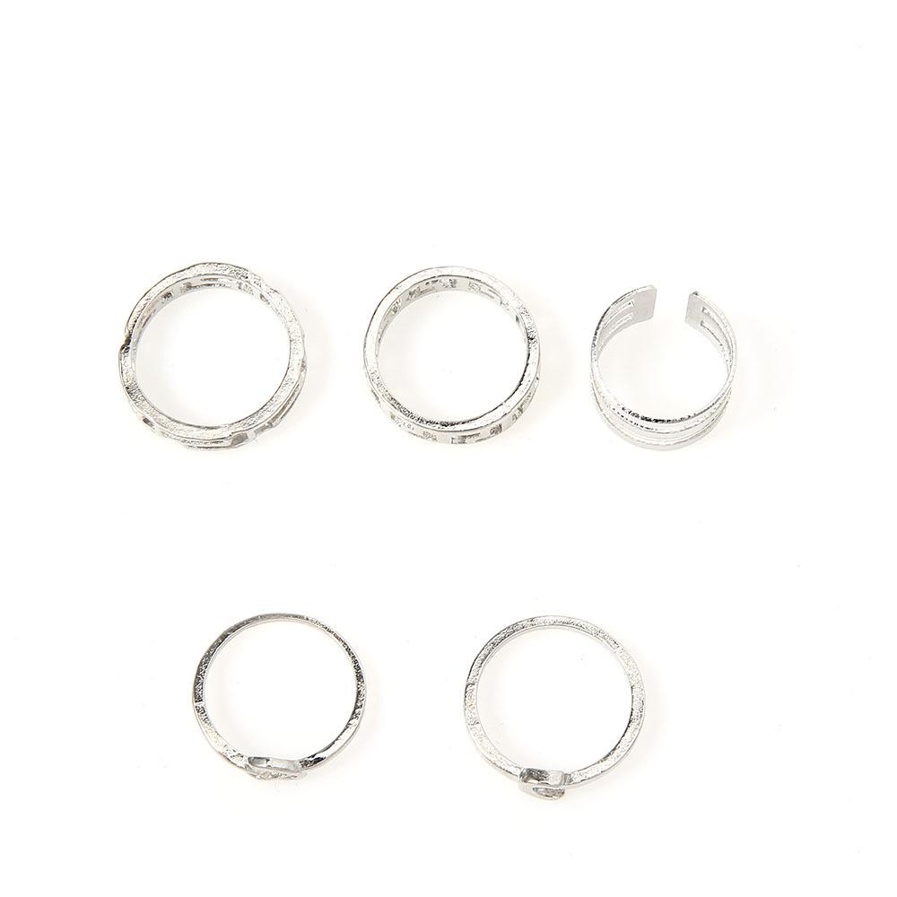 Hanfeng Chaoxian Ring Hollow Love 5-Piece Joint Ring