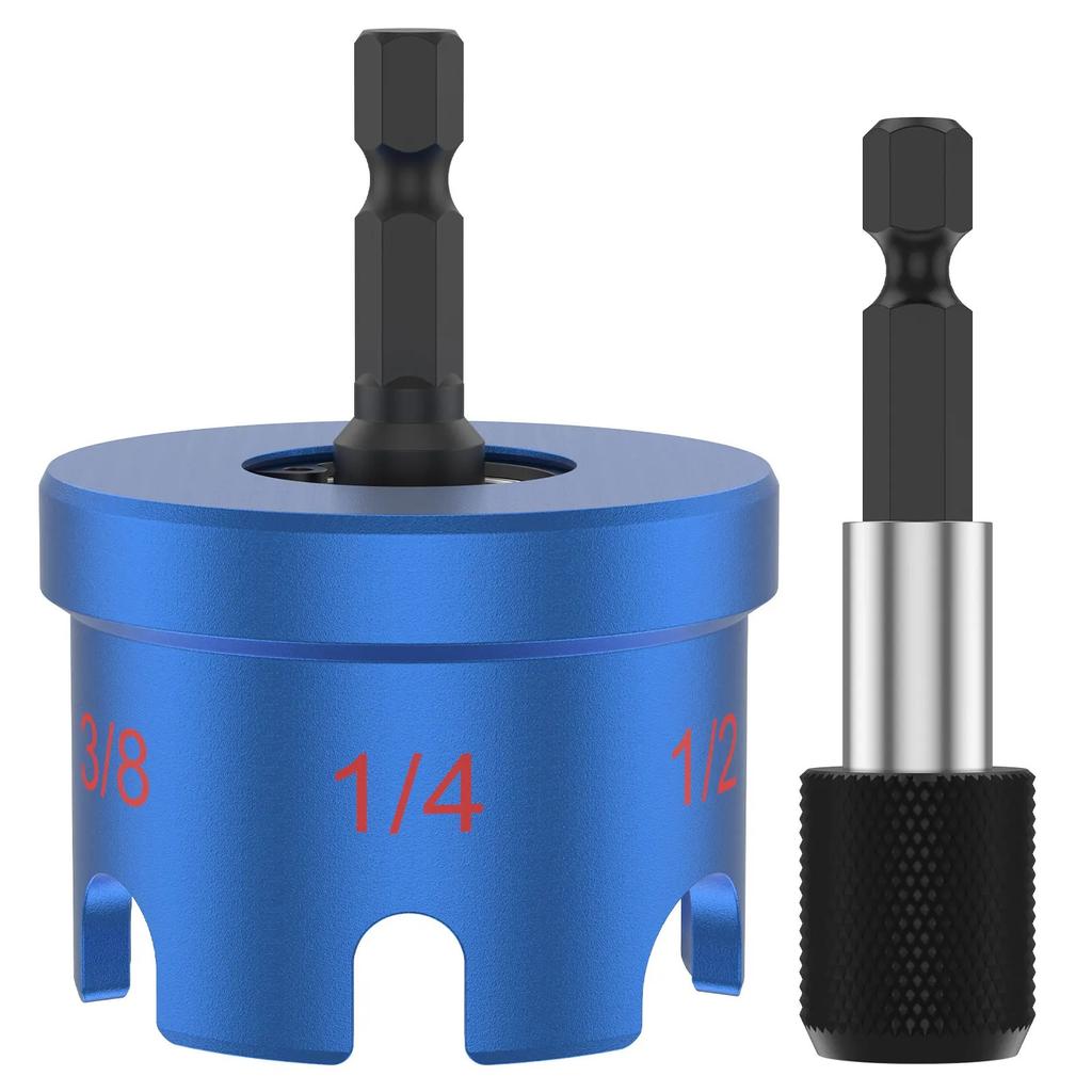 Aluminium Alloy Hex Shank Nut Driver for 1/4", 3/8", and 1/2" Threaded Rods, Fast Nut and Bolt Removal for Conduit Racks, Strut