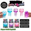 Jucărie anti-stres Jellyfish & Cube la modă, Jucărie moale din jeleu pentru strâns și eliberarea stresului, Jucărie senzorială NeeDoh pentru Copii și Adulți