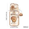 Adorable Capybara Shaped Water Bottle Double Drink Cup For All Ages Perfect For Home Office Or Outdoor Activities