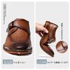 [Foxsense] Business Shoes Leather Men's Dress Shoes Genuine Leather Monk Strap Straight Tip High-Grade Men's Shoes Lightweight & Waterproof