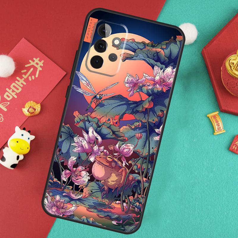 Japanese Style Art Japan Case For Samsung Galaxy A13 A33 A53 A15 A25 A35 A55 A54 A34 A14 A71 A51 A12 A32 A52 Cover