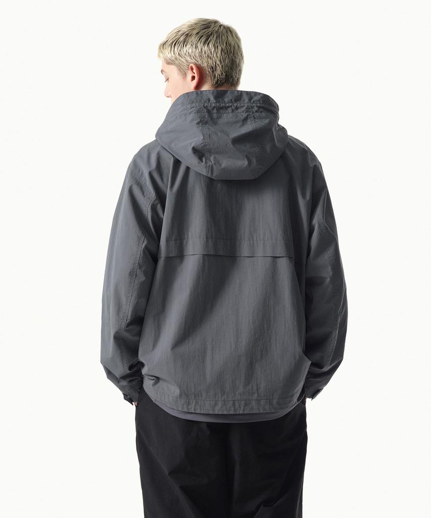 Musinsa Standard [City Leisure] Cn Hooded Windbreaker Jacket [Blue Grey]