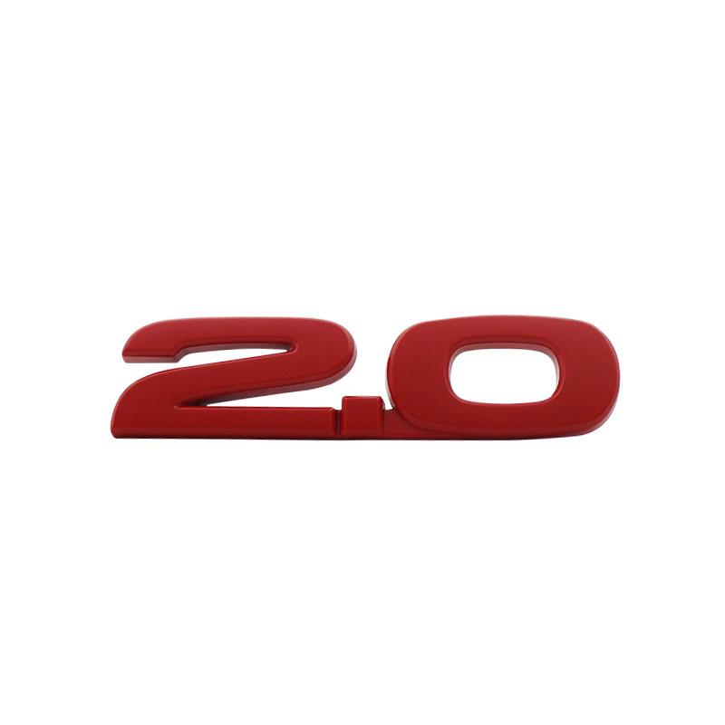 3D 2.0 for Car Fender Side Trunk Nameplate Decal Emblem Badge Sticker