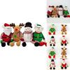 Festive Plush Santa Snowman Elk Doll Decorative Toy For Christmas