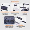 Premium Aluminum Alloy Commode Chair Household Elderly Disabled Person Toilet Chair Nursing Care Shower Chair