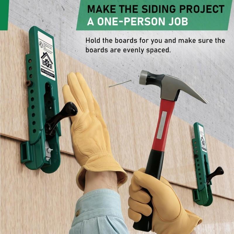 2 Pack Board Mounting Practical Guides Plastic Clamps with Adjustable Positioning for Fiber Cements Wall Coverings