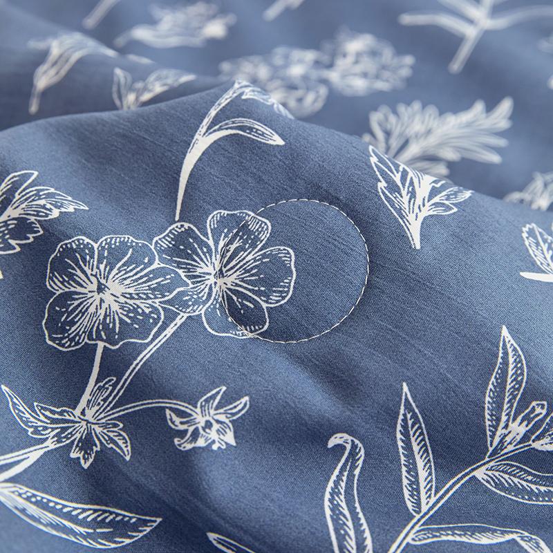 1 stk Tynn sommerdyne Enkel/Dobbel/Queen Size Dyne Trykt teppe Hjem Mykt sengeteppe edredones (Ingen putevar)