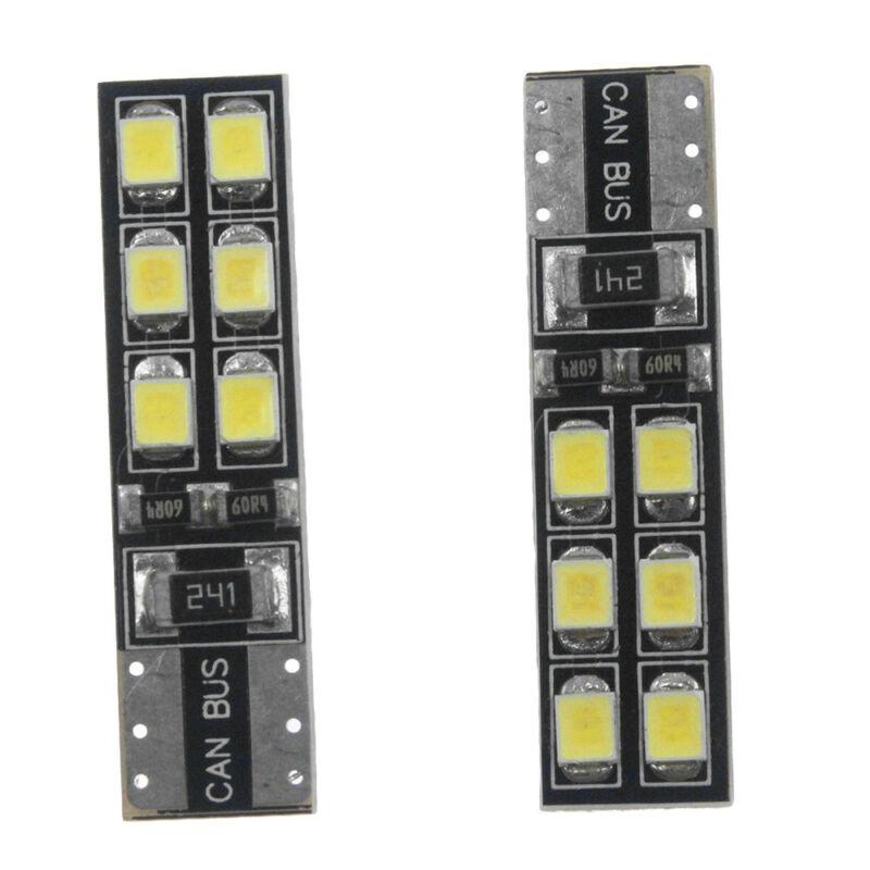 Car LED Lights Auto 4Pcs 6000K White Error Free Eyebrow DC12V Lamp Bulbs