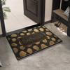 Leopard Print Welcome Entrance Doormat Washable Indoor Outdoor Carpet Non-Slip Hallway Bath Rug Home Decoration Carpet