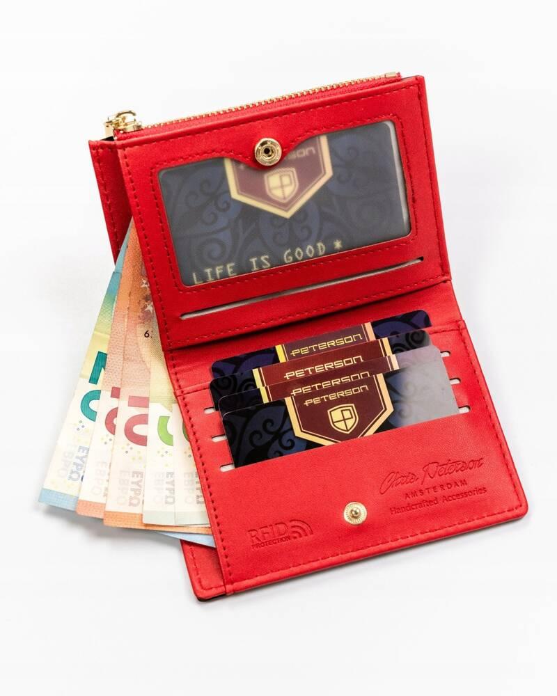 Small women's wallet made of eco-leather - Peterson