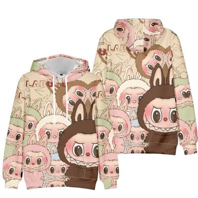 Unisex LABUBU Hoodie Sweatshirt Cartoon Printed Streetwear Hoodies for Couples Men Women