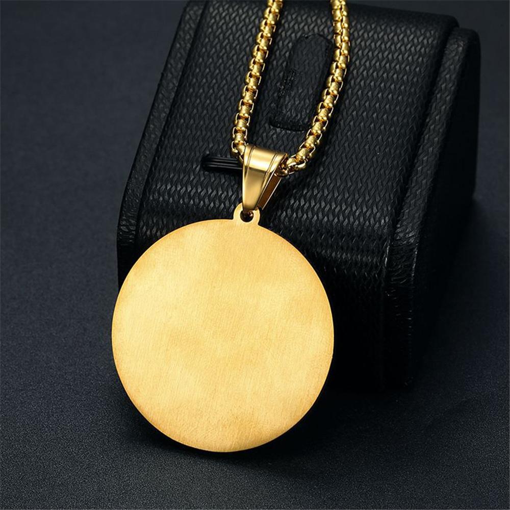 Hip Hop Iced Out Lion Head Pendant & Chains For Men Gold Color Stainless Steel Animal Necklaces Male Bling Jewelry