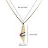 Collane d'Oro/Argento Collana di Mappa della Palestina alla Moda Collana in Acciaio Inossidabile