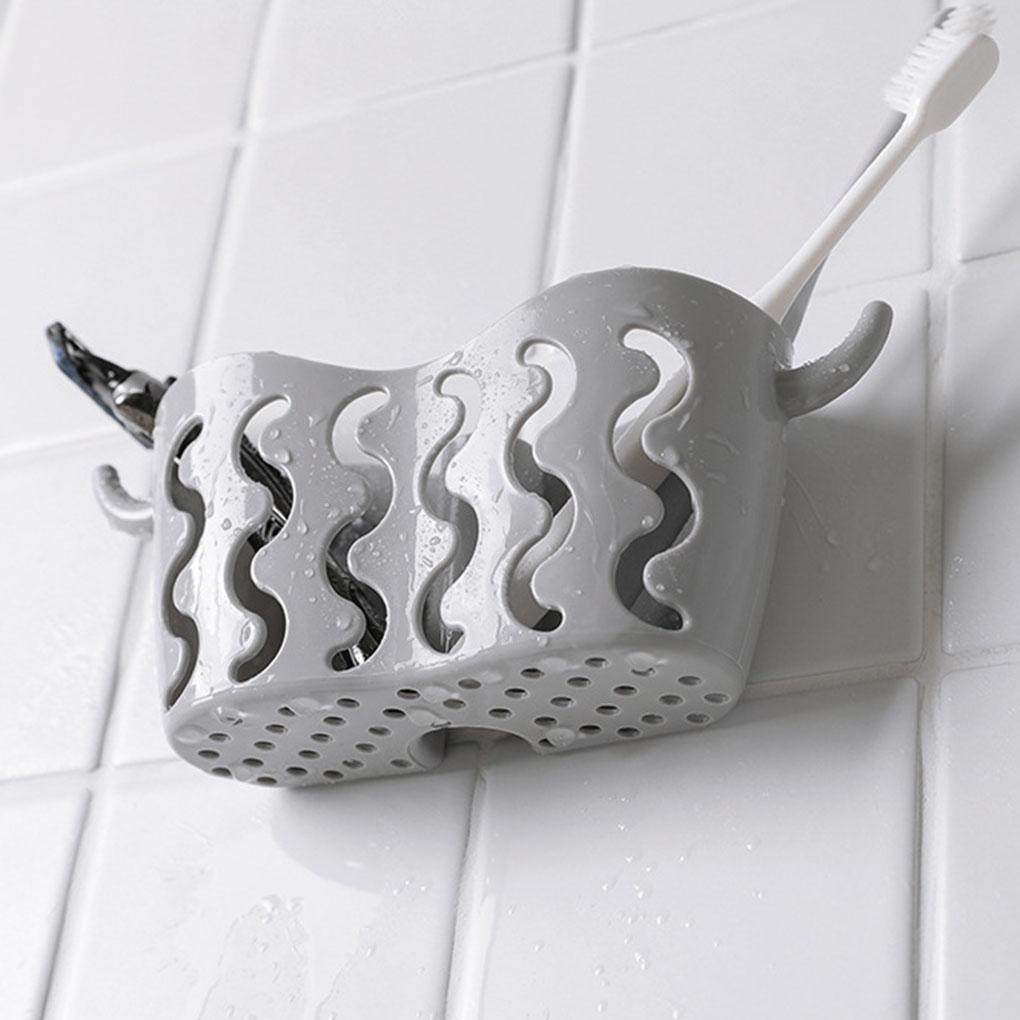 Kitchen Sink Basket Storage Rack Soap Sponges Suction Strainer Organizer