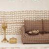 Smooth cotton Tiny Sofa Model For 1 12 Model house Displays Detachable For Realistic Home Trim