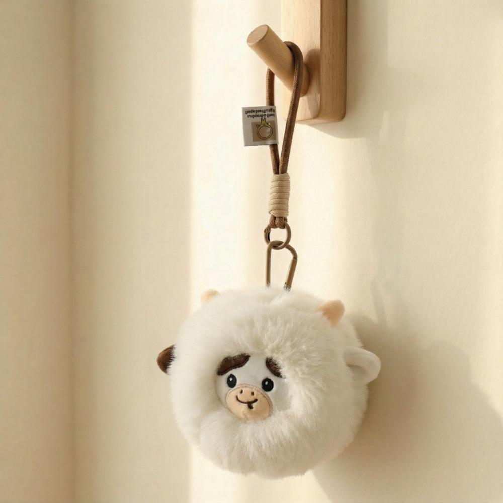 Cute Cartoon Zodiac Animal Keychain Small Pendant Twelve Zodiac Pendant Personal Accessory Cow