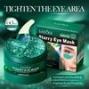 60 pièces Masque Yeux Gel Collagène pour Cernes & Rides-Patchs Collagène Algues en Forme d'Étoile, Patch Gel Hydratant pour & Rides des Yeux, Contour des Yeux à Base de Gel