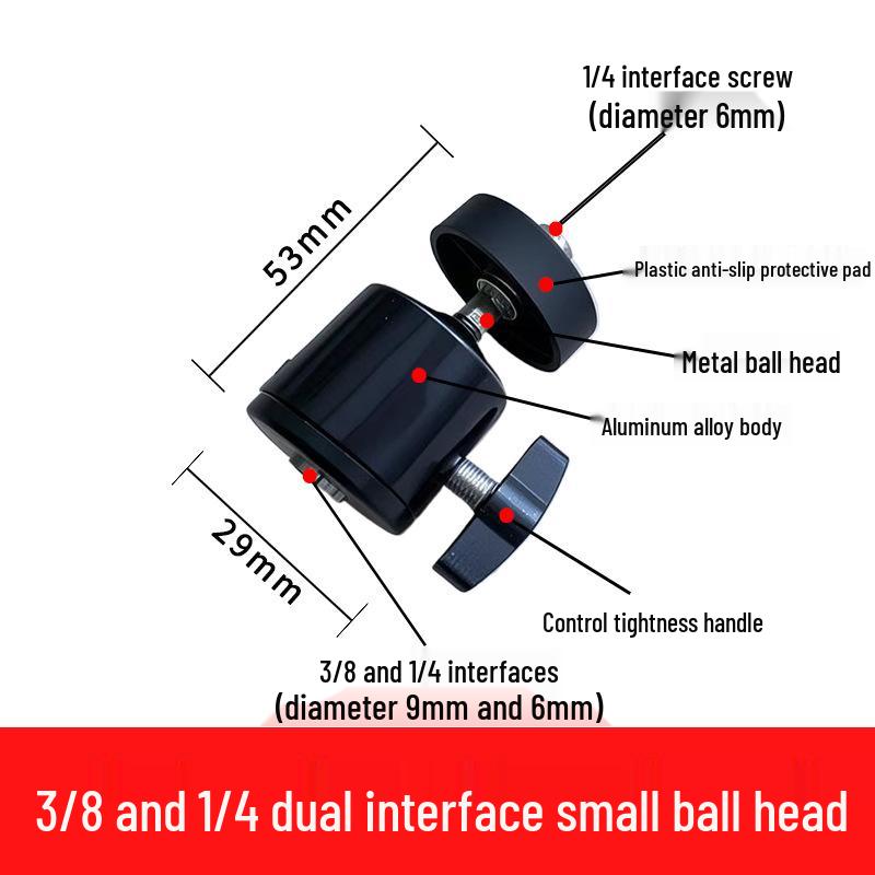 Universal Tripod Mount: Mobile, Tablet & Camera Adapter for Horizontal/Vertical Shooting - Live Streaming Accessory Clip