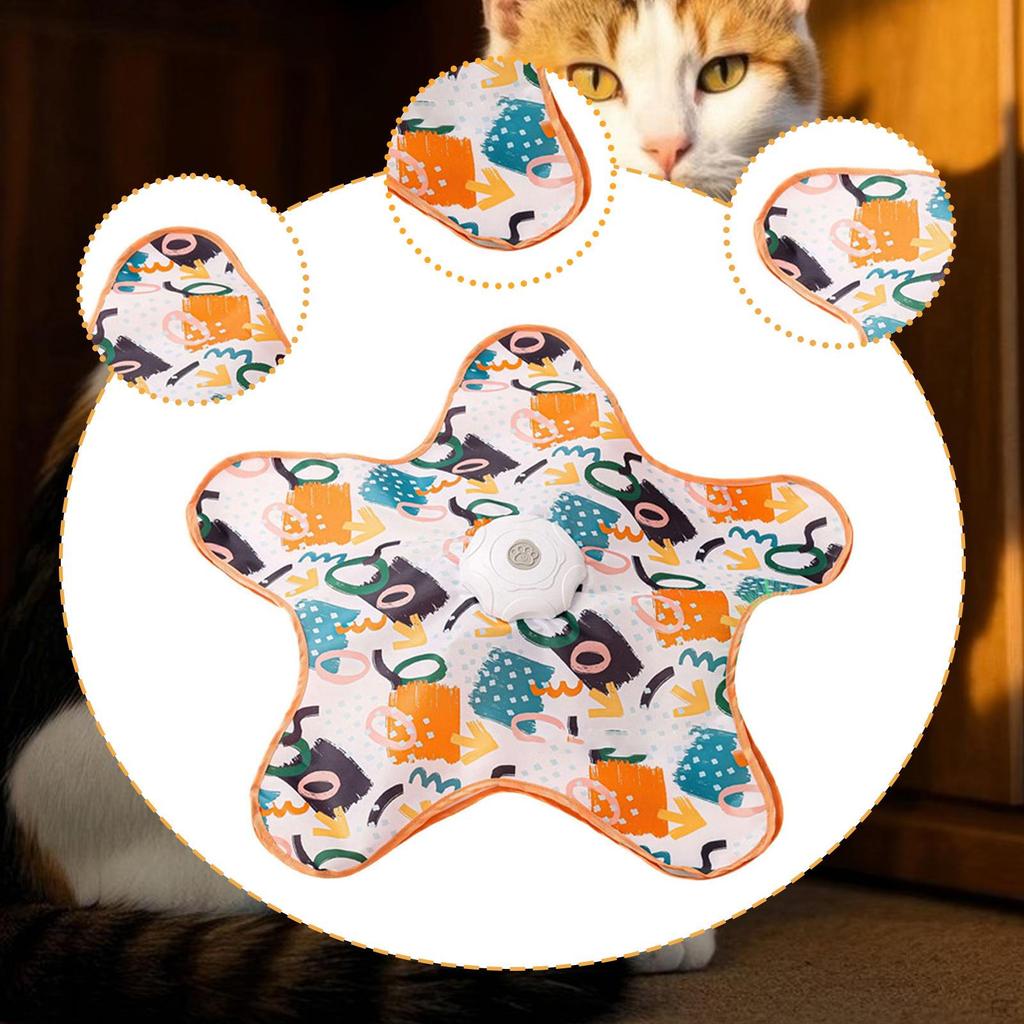 Cat Toy Automatic Feather Game SelfAssisted Entertainment PP Material with Intelligent Control