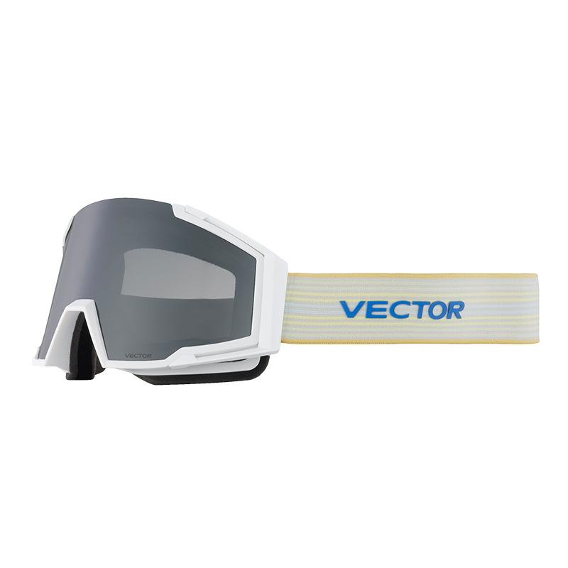 VECTOR Expandable cylindrical ski goggles with high-definition vision, women's ski goggles with myopia protection, anti-fog men's goggles